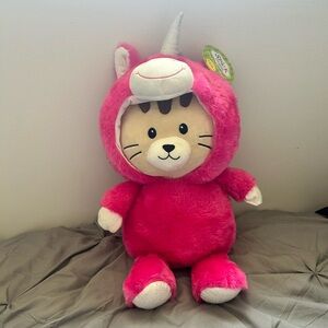 Adorable Cat Plush in a Unicorn Costume
